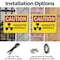 Signmission Radiation & Laser Sign, 7 in H x 10 in W, Plastic, Rectangle OS-2PACK-CR-P-710-L-10188 - alternate 8